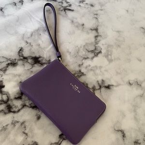 Purple Coach Wristlet